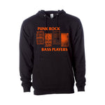 Punk Rock Bass Players- Orange Logo Pullover Hood