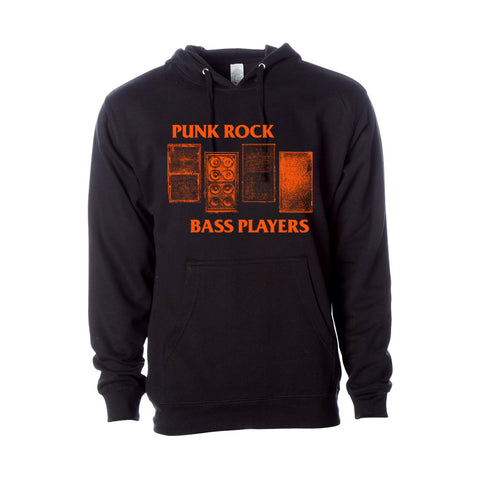 Punk Rock Bass Players- Orange Logo Pullover Hood